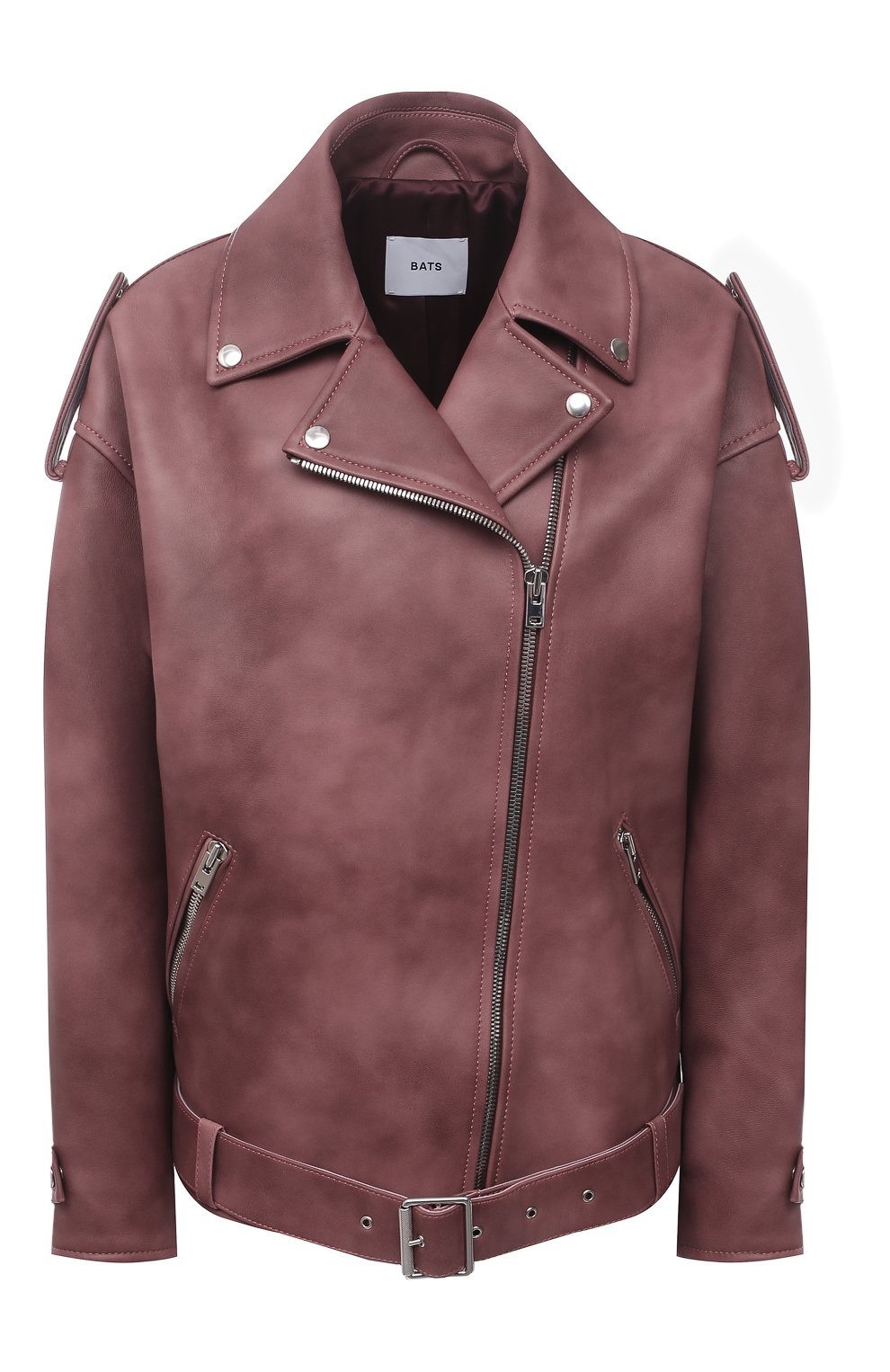 Кожаная куртка BATS темно-розового цвета по цене 117000 руб., арт. FW20/S_020, фото 1 Кожаная куртка BATS, арт. FW20/S_020, фото 1