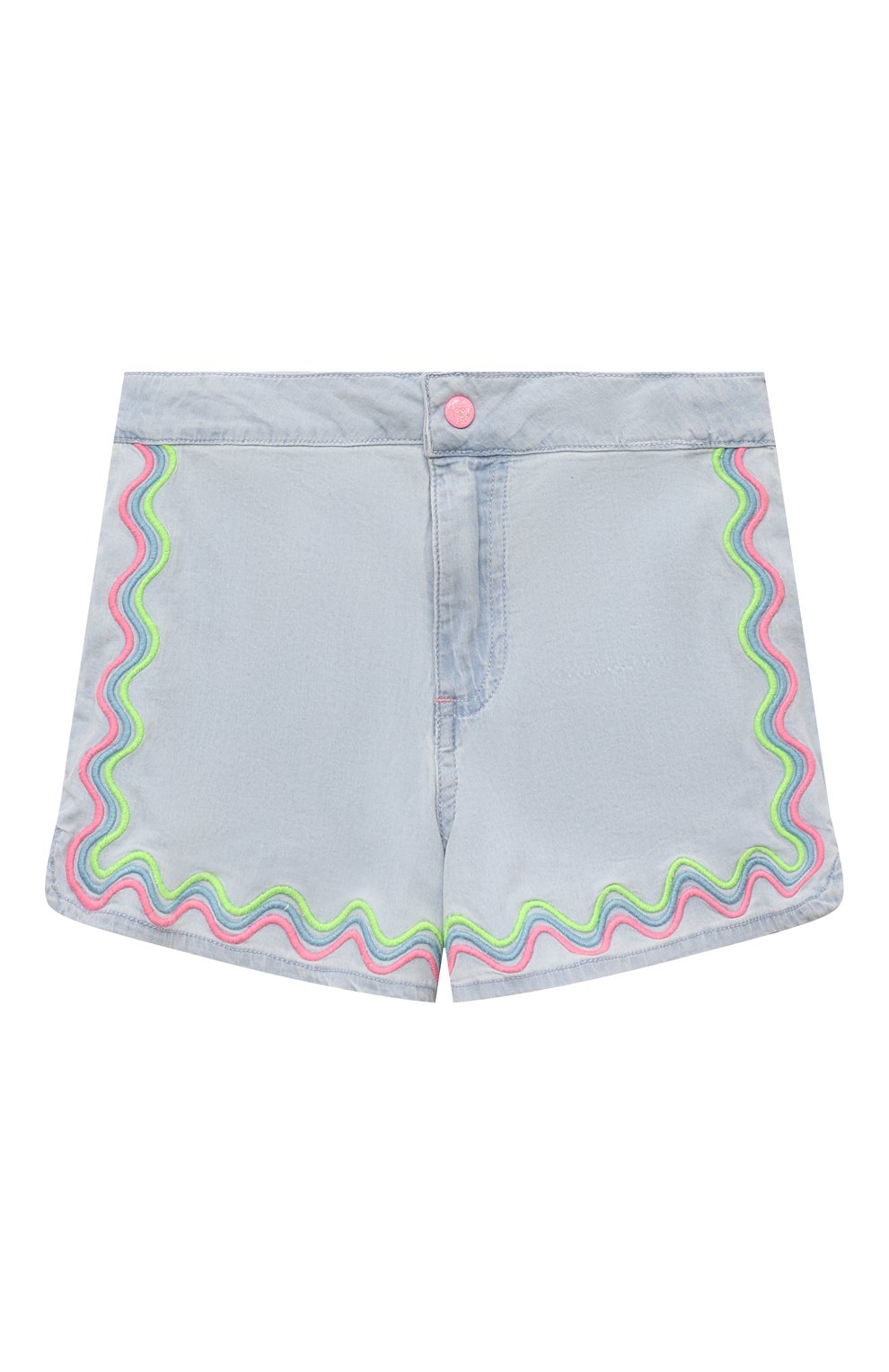 Джинсовые шорты BILLIEBLUSH голубого цвета по цене 6690 руб., арт. U20122, фото 1 Джинсовые шорты BILLIEBLUSH, арт. U20122, фото 1