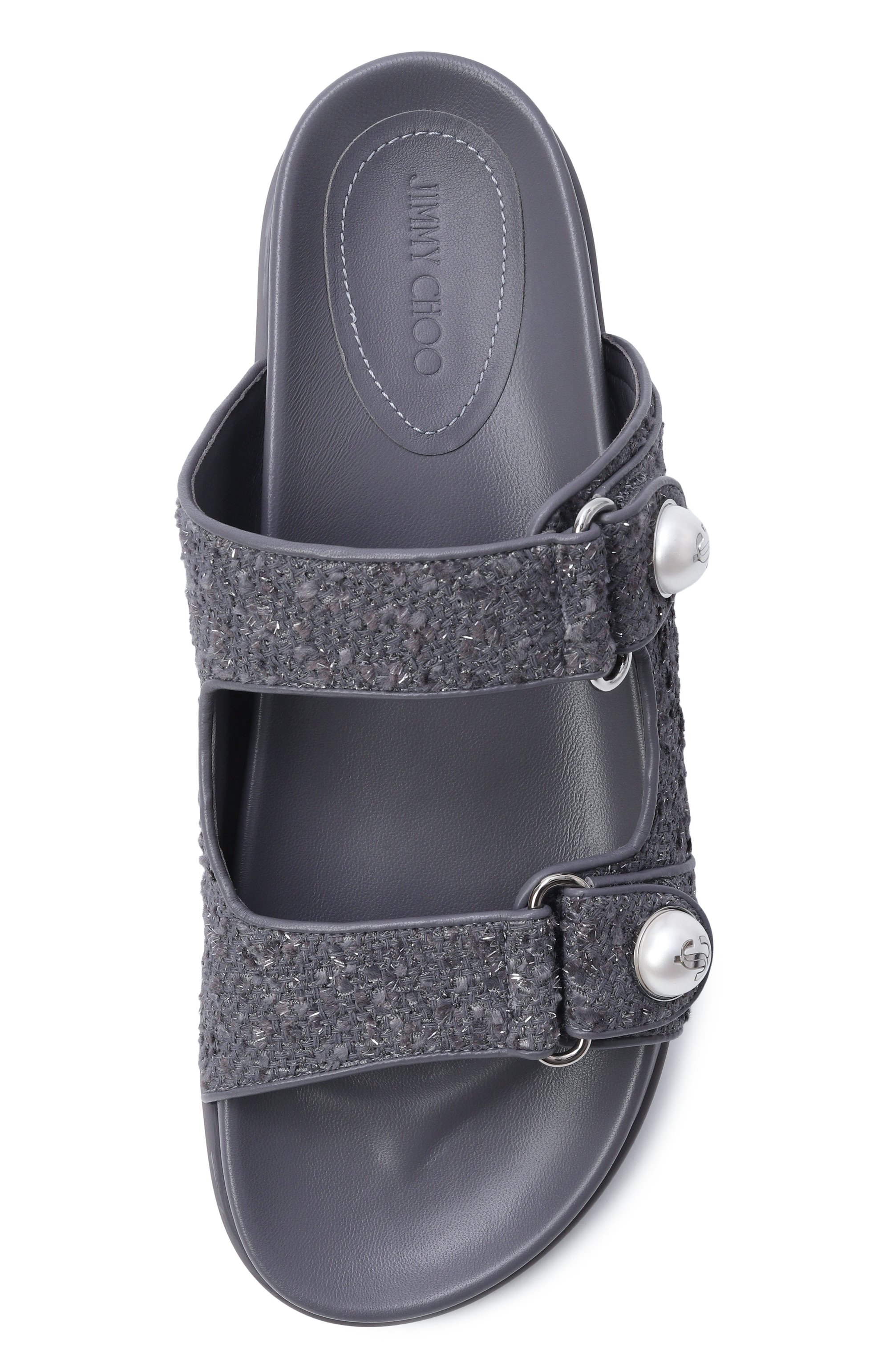 Текстильные шлепанцы fayence JIMMY CHOO, арт. FAYENCESANDALTWW, фото 6
