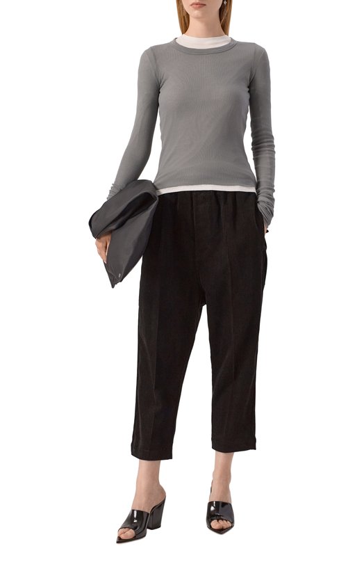 Вельветовые брюки Rick Owens RP02E4303/MLC9 Чёрный  RP02E4303/MLC9 Фото 2