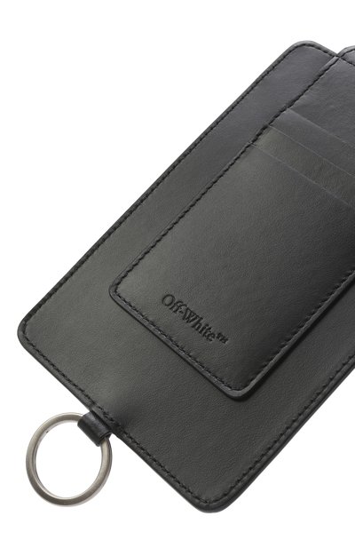 Кожаный чехол для телефона OFF-WHITE черного цвета по цене 39950 руб., арт. 0MNH01AC99LEA001, фото 3 Кожаный чехол для телефона OFF-WHITE, арт. 0MNH01AC99LEA001, фото 3