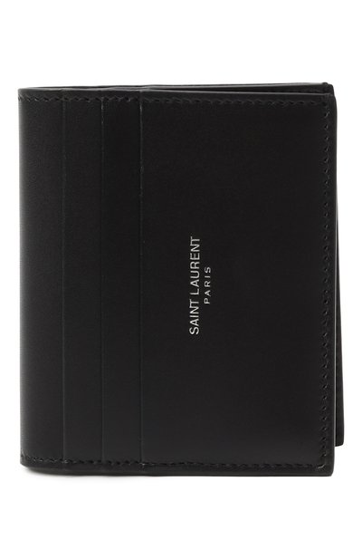 Мужской кожаный футляр для кредитных карт SAINT LAURENT, арт. 821387/0U9CE