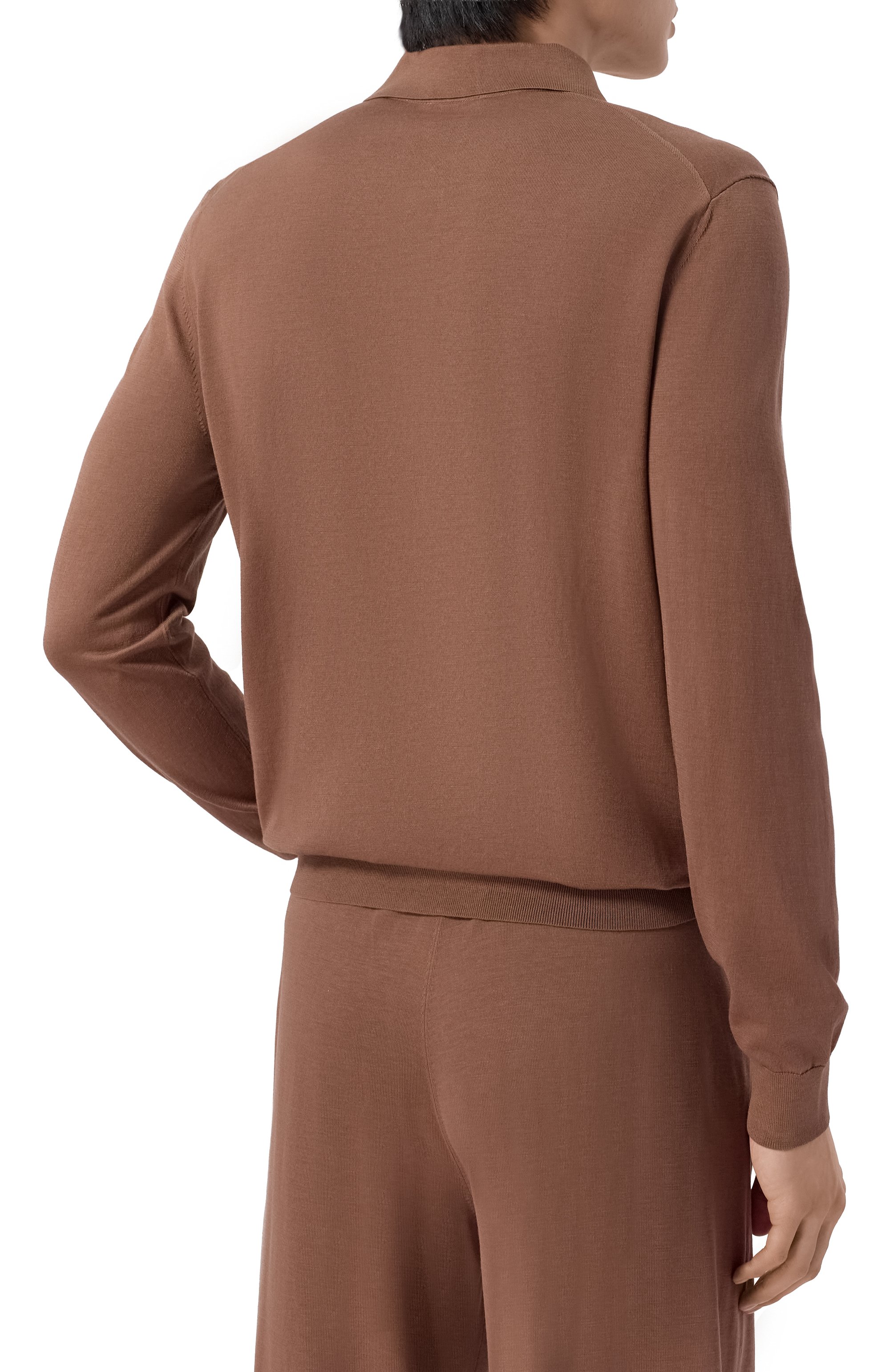 Поло из шелка и хлопка 12 STOREEZ, арт. 137140, фото 4