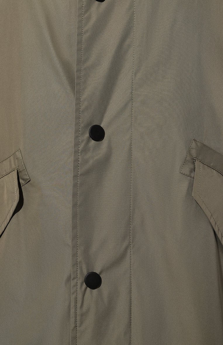Мужская парка A.P.C. хаки цвета, арт. PSAII-M30192 | Фото 5 (Материал внешний: Синтетический материал; Рукава: Длинные; Длина (верхняя одежда): До колена; Кросс-КТ: парка; Стили: Милитари, Кэжуэл)