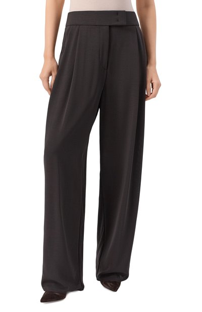 Шерстяные брюки GIORGIO ARMANI темно-коричневого цвета по цене 215000 руб., арт. GW001968/TE17230, фото 3 Шерстяные брюки GIORGIO ARMANI, арт. GW001968/TE17230, фото 3