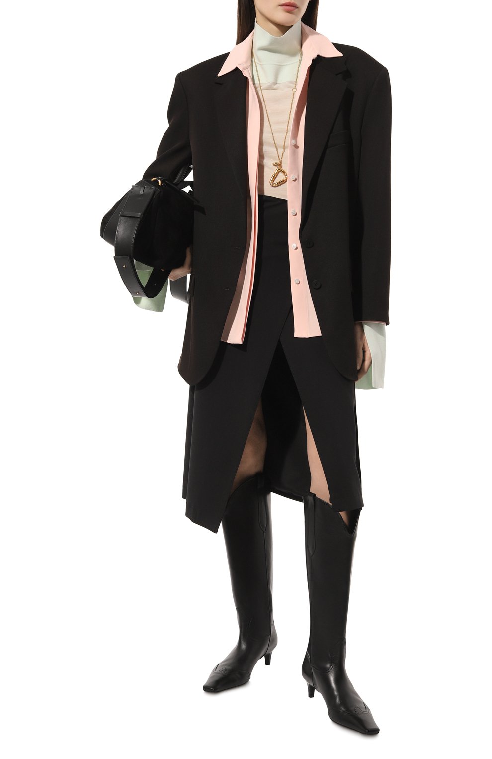 Шерстяная юбка MSGM, арт. 3641MDD07/247200, фото 2