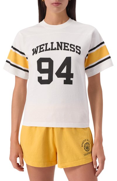 Хлопковая футболка SPORTY AND RICH, арт. T0039622037WH43, фото 3