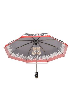 Женский складной зонт MOSCHINO черного цвета, арт. 8046-0PENCL0SE | Фото 3 (Материал: Текстиль, Металл, Синтетический материал; Материал сплава: Проставлено; Нос: Не проставлено)