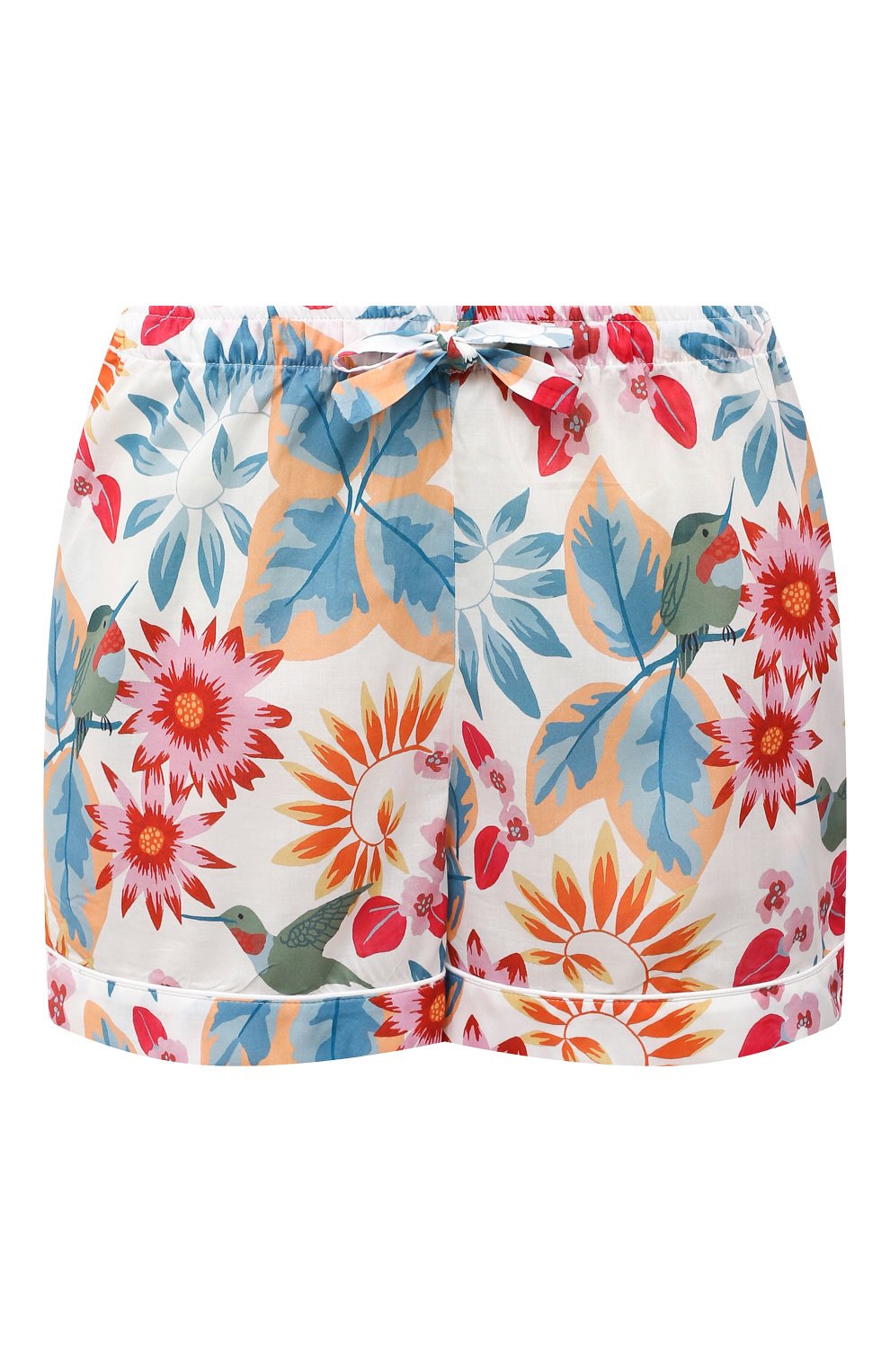 Хлопковые шорты DEREK ROSE белого цвета по цене 13500 руб., арт. 1257-LEDB060, фото 1 Хлопковые шорты DEREK ROSE, арт. 1257-LEDB060, фото 1