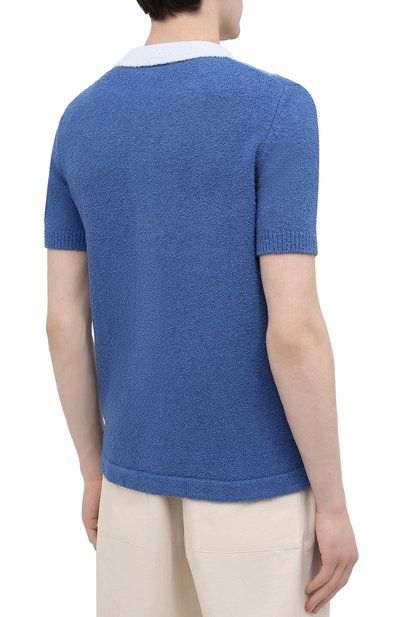 Хлопковый кардиган CASABLANCA, арт. MS21-KW-058 BLUE, фото 4