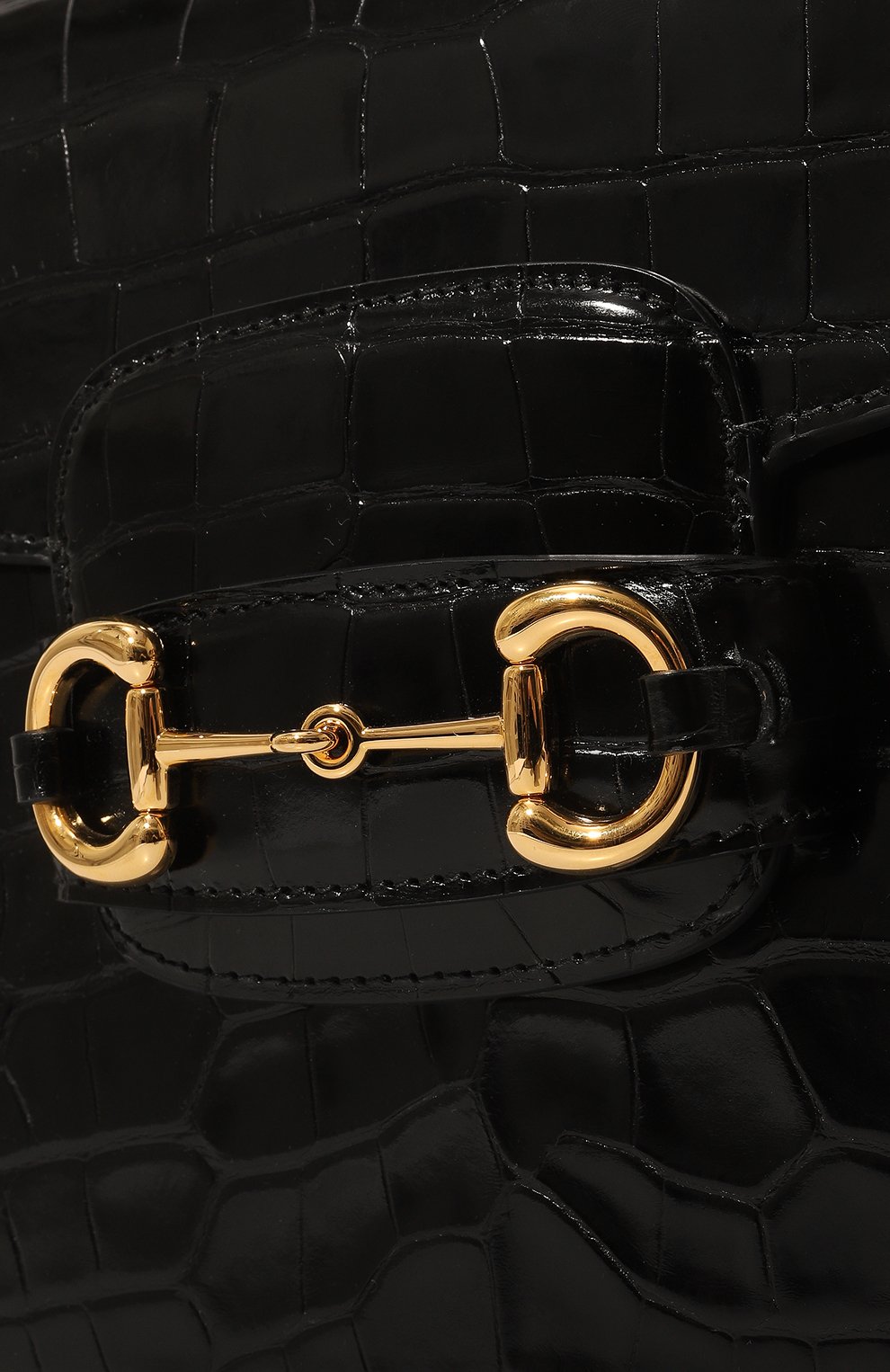 Сумка 1955 horsebit small из кожи аллигатора GUCCI, арт. 602204 EV40G, фото 3