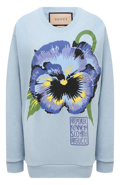 Женский хлопковый свитшот GUCCI, арт. 617964 XJDC9
