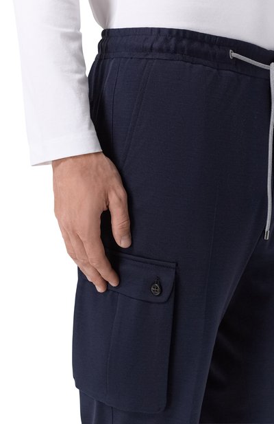 Шерстяные брюки-карго CORNELIANI, арт. 274L14/2718803, фото 5