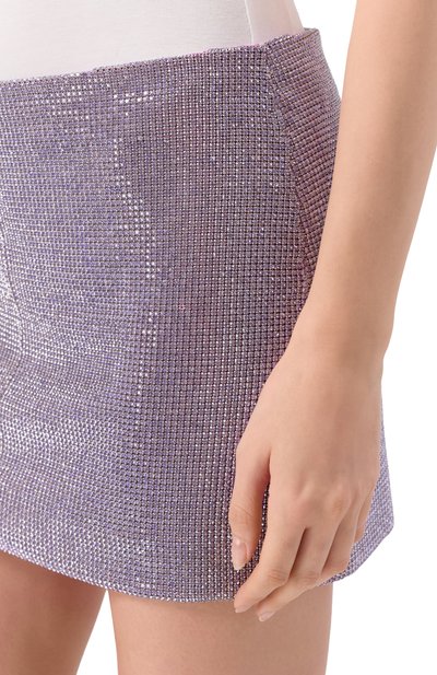 Юбка с отделкой стразами SELF-PORTRAIT, арт. PF25023SKL, фото 5