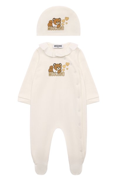 Комплект из комбинезона и шапки MOSCHINO, арт. MDY016/LCA80