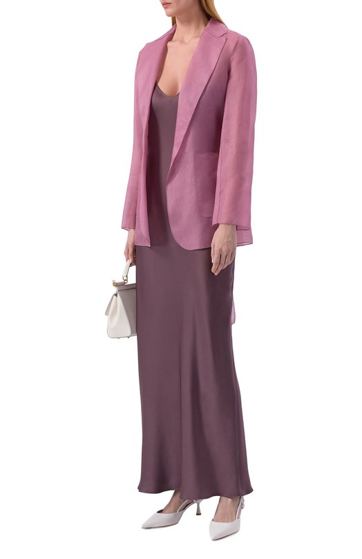 Шелковый жакет Antonelli Firenze L3887Q/256 Розовый  L3887Q/256 Фото 2