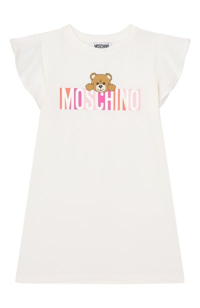 Хлопковое платье MOSCHINO, арт. HDV0G8/LBA00/4-8
