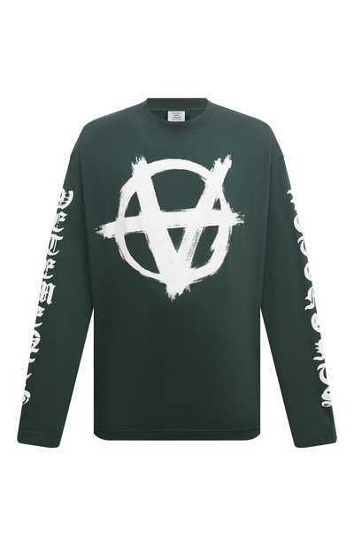 Мужская хлопковый лонгслив VETEMENTS, арт. UE64LS500Z