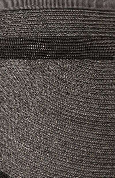 Козырек BRUNELLO CUCINELLI серого цвета по цене 63550 руб., арт. MCAP90085, фото 4 Козырек BRUNELLO CUCINELLI, арт. MCAP90085, фото 4