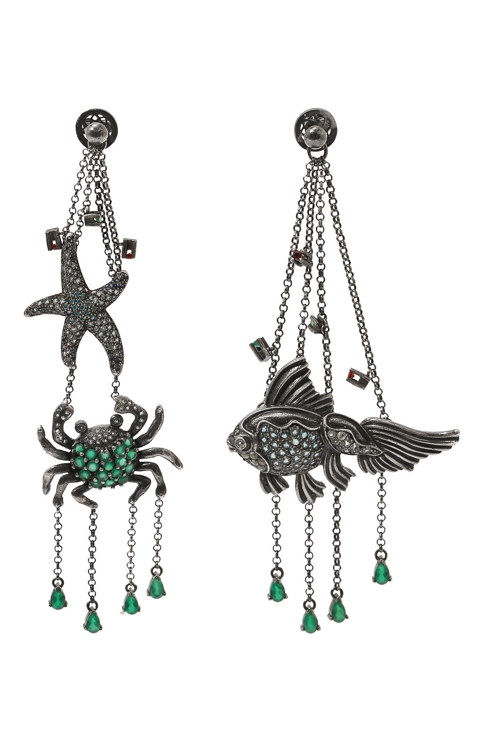 Серьги рыбы 57 sides of heart DZHANELLI, арт. 0292, фото 1