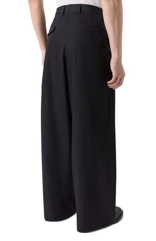 Хлопковые брюки Ann Demeulemeester B0013735/FA709 Чёрный  B0013735/FA709 Фото 4