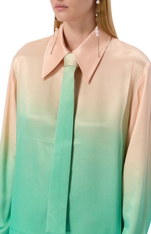 Блузка из вискозы Jil Sander J03DL0201/J66147 Разноцветный  J03DL0201/J66147 Фото 5