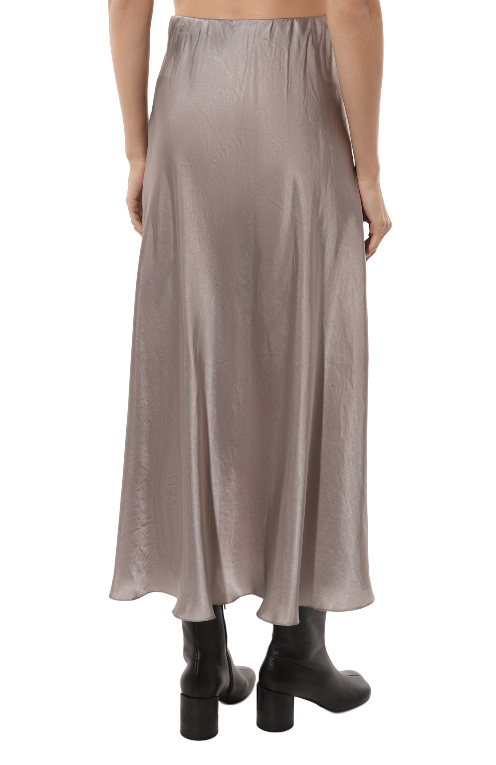 Шелковая юбка FLASHIN серого цвета по цене 27500 руб., арт. FX25SM, фото 4 Шелковая юбка FLASHIN, арт. FX25SM, фото 4