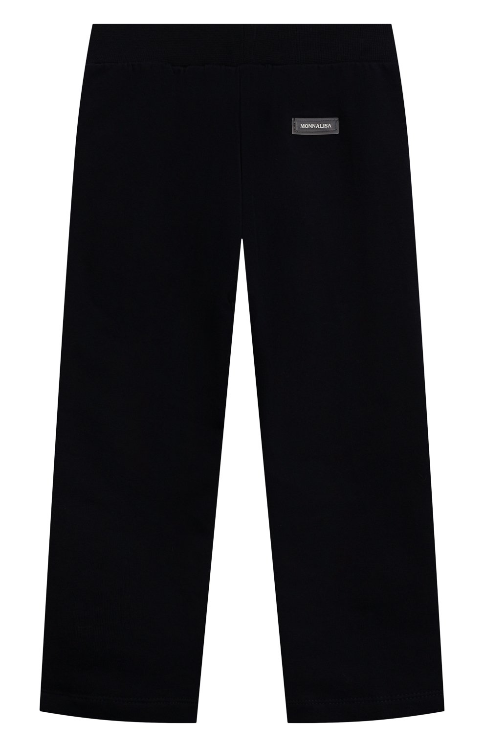 Хлопковые брюки MONNALISA темно-синего цвета по цене 8050 руб., арт. 28D403, фото 2 Хлопковые брюки MONNALISA, арт. 28D403, фото 2