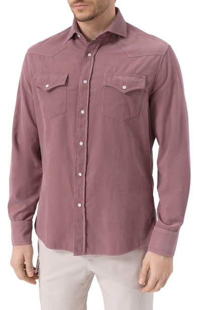 Вельветовая рубашка BRUNELLO CUCINELLI, арт. ML688B2151, фото 3