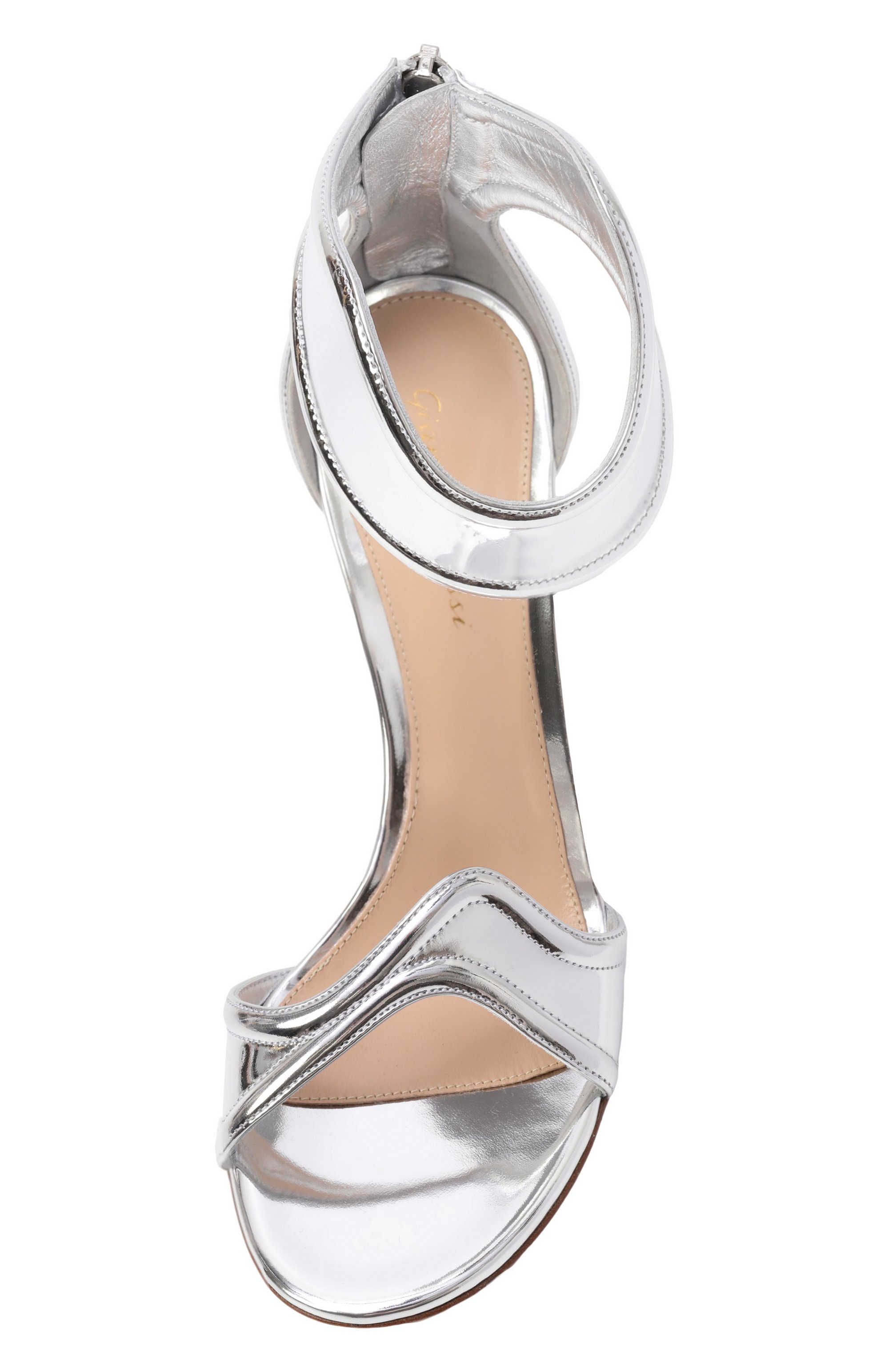 Кожаные босоножки lucrezia GIANVITO ROSSI, арт. 0FFWHITE.G6/WG_17/05.15RIC.METARGE, фото 6