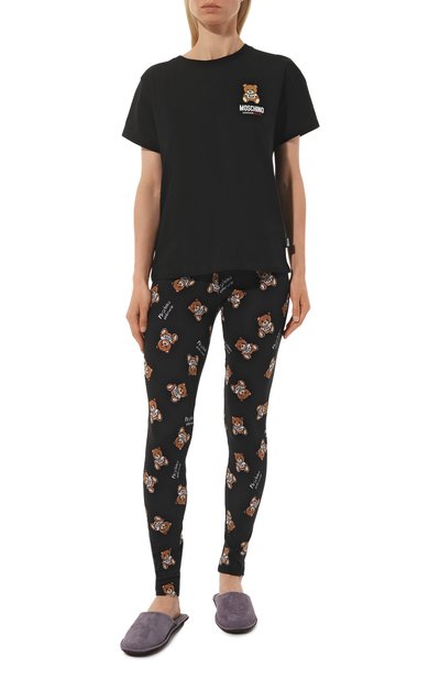 Хлопковые легинсы MOSCHINO, арт. 231V6/A6803/4417, фото 2