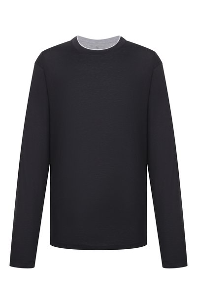 Мужская лонгслив из шелка и хлопка BRUNELLO CUCINELLI, арт. MH8367433