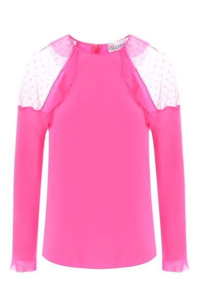 Женский шелковый топ REDVALENTINO, арт. RR3ABA50/KIW