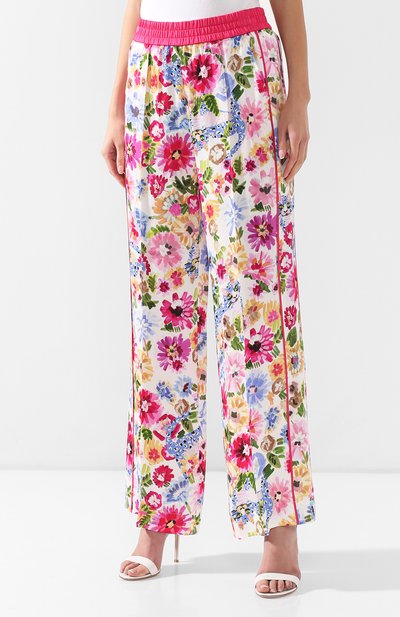 Брюки с принтом ESCADA разноцветного цвета по цене 44350 руб., арт. 5029599, фото 3 Брюки с принтом ESCADA, арт. 5029599, фото 3