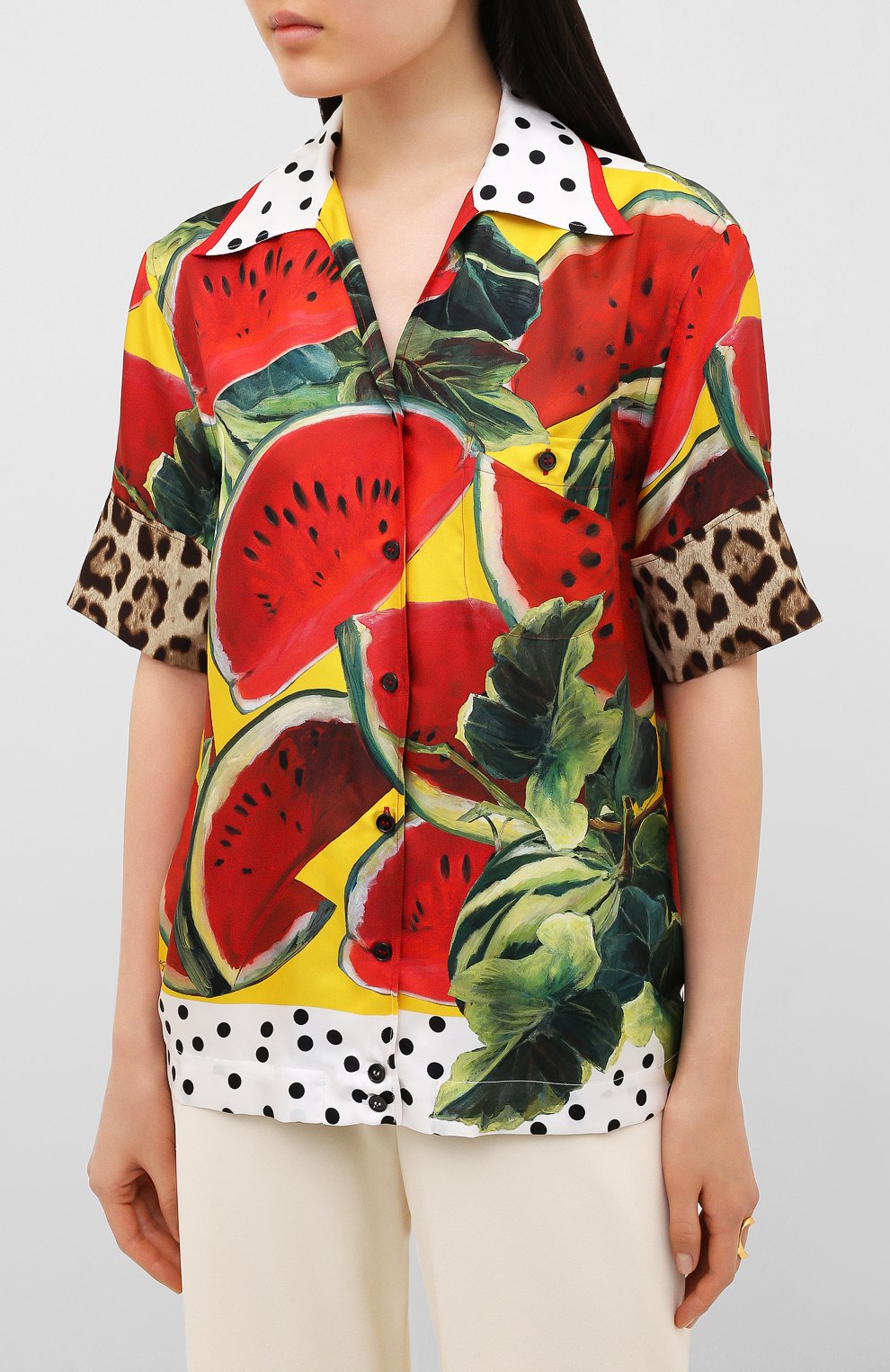 Шелковая рубашка DOLCE & GABBANA, арт. F5M70T/FI1SU, фото 3