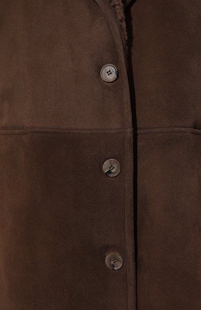 Дубленка из овчины LOULOU DE SAISON коричневого цвета по цене 174000 руб., арт. CIREB0, фото 5 Дубленка из овчины LOULOU DE SAISON, арт. CIREB0, фото 5