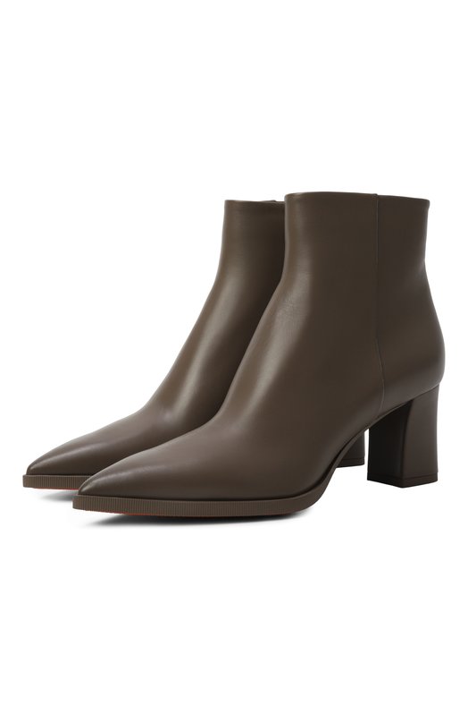 Кожаные ботильоны Santoni WTEG71231PC4NVGB Коричневый WTEG71231PC4NVGB