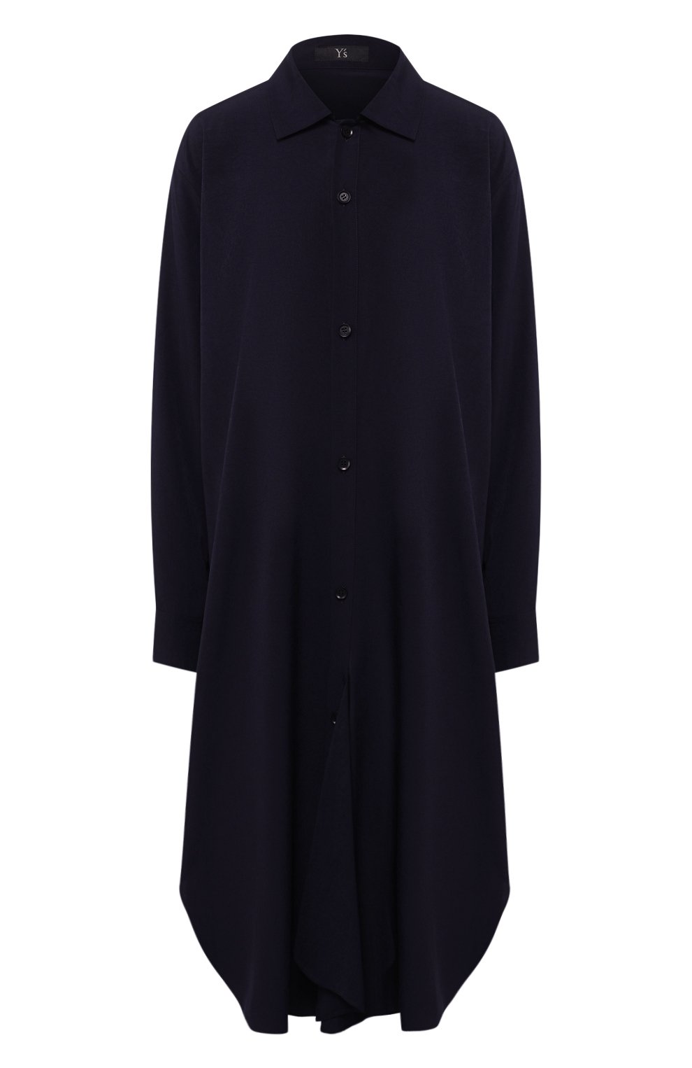Платье YOHJI YAMAMOTO темно-синего цвета по цене 56250 руб., арт. YJ-D03-500, фото 1 Платье YOHJI YAMAMOTO, арт. YJ-D03-500, фото 1