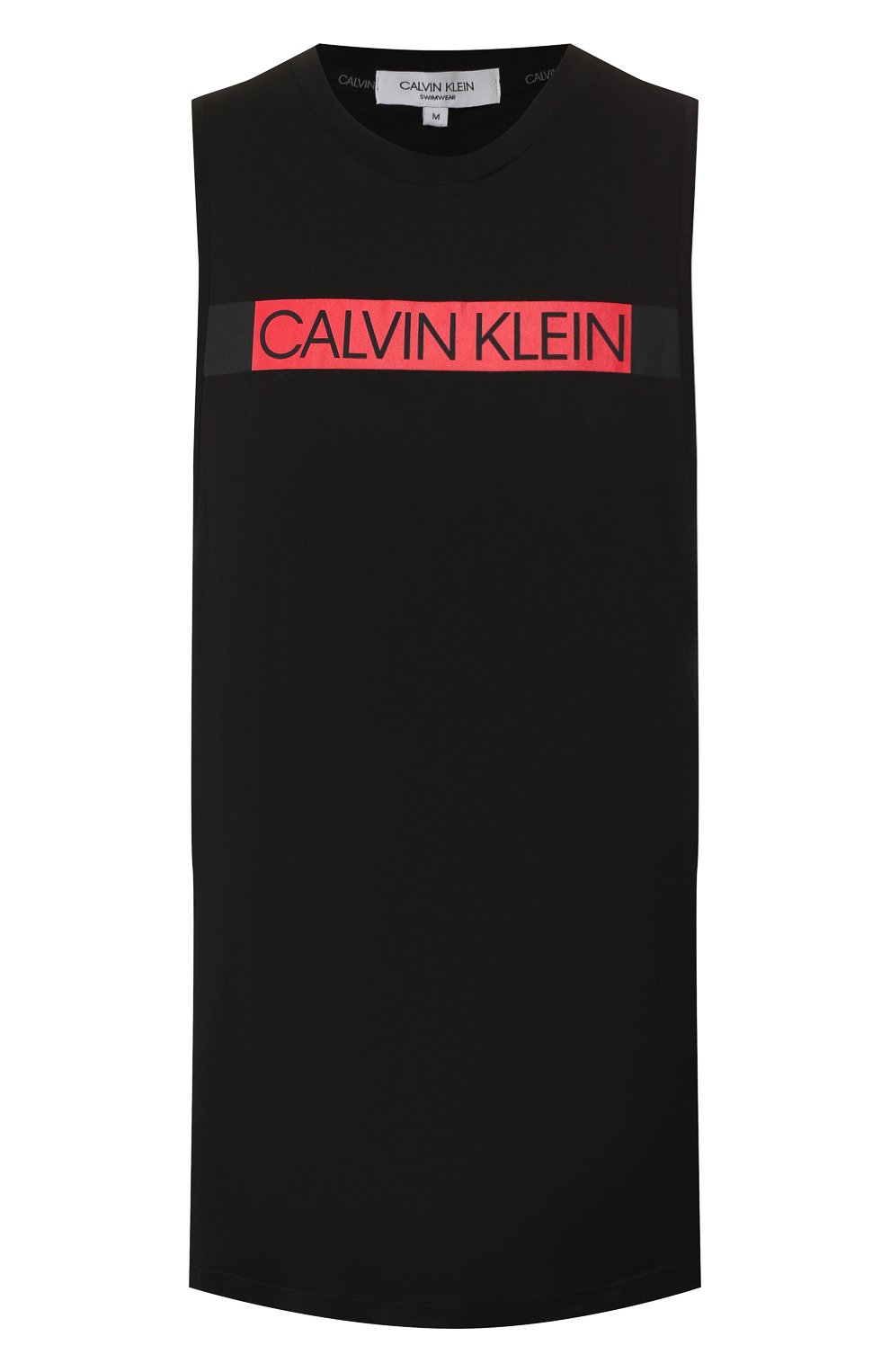 Майка CALVIN KLEIN черного цвета по цене 3750 руб., арт. KM0KM00317, фото 1 Майка CALVIN KLEIN, арт. KM0KM00317, фото 1