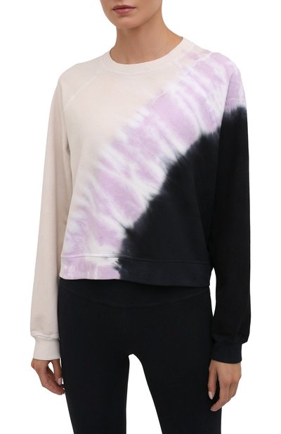 Хлопковый свитшот ELECTRIC AND ROSE кремового цвета по цене 22500 руб., арт. LFCV08-ECH0, фото 3 Хлопковый свитшот ELECTRIC AND ROSE, арт. LFCV08-ECH0, фото 3