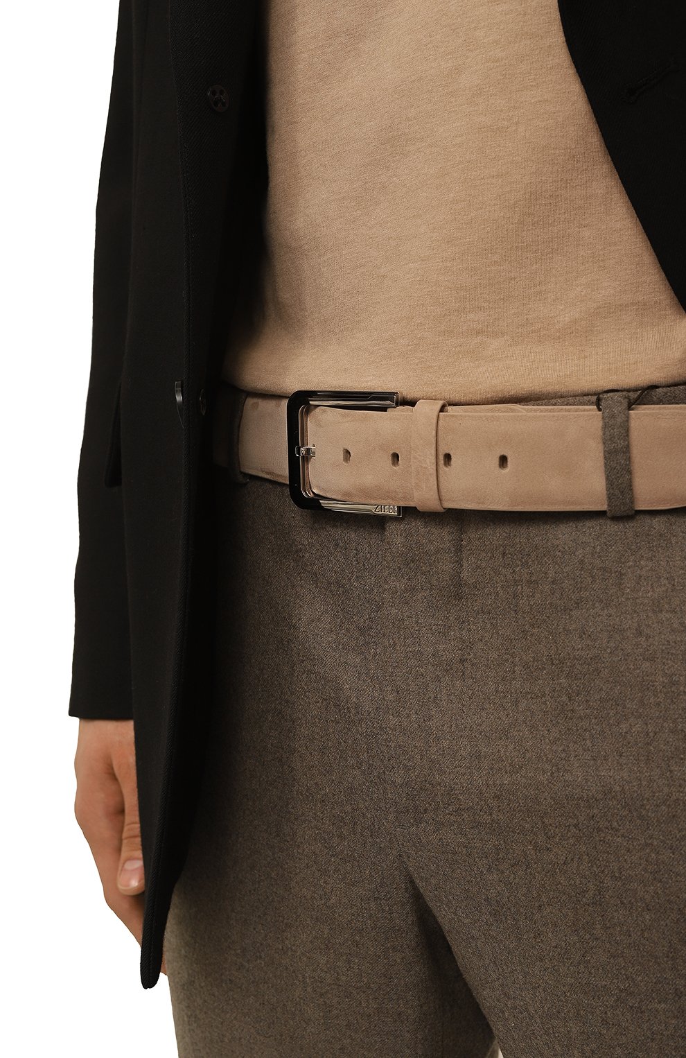 Ремень из нубука ZILLI, арт. MJL-CLAQE-01982/0100, фото 2