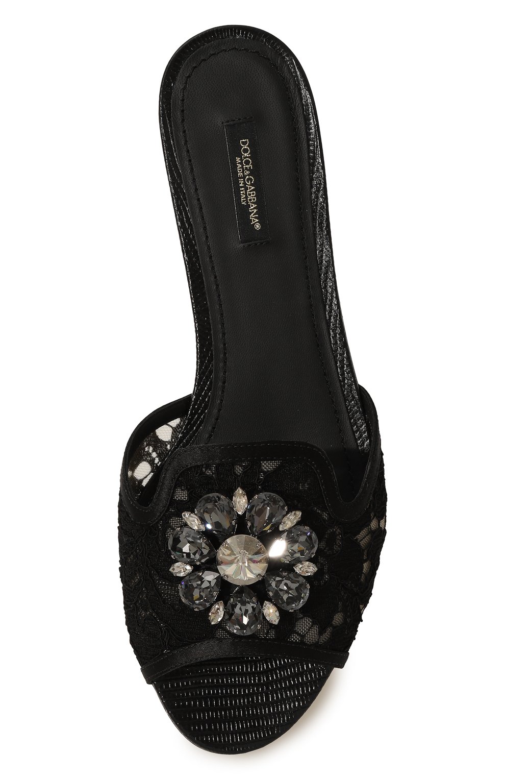 Текстильные шлепанцы rainbow bianca DOLCE & GABBANA, арт. CQ0023/AG667, фото 6