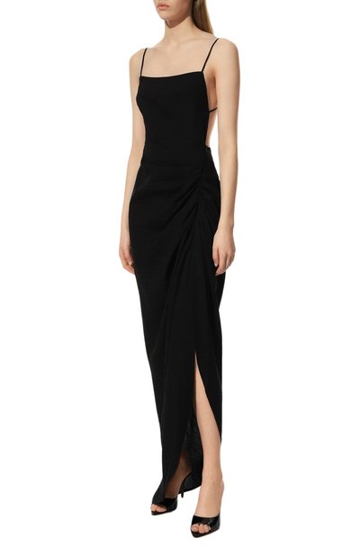 Платье из вискозы IN THE MOOD FOR LOVE черного цвета по цене 63900 руб., арт. HEPNER DRESS/PF2100100013, фото 3 Платье из вискозы IN THE MOOD FOR LOVE, арт. HEPNER DRESS/PF2100100013, фото 3