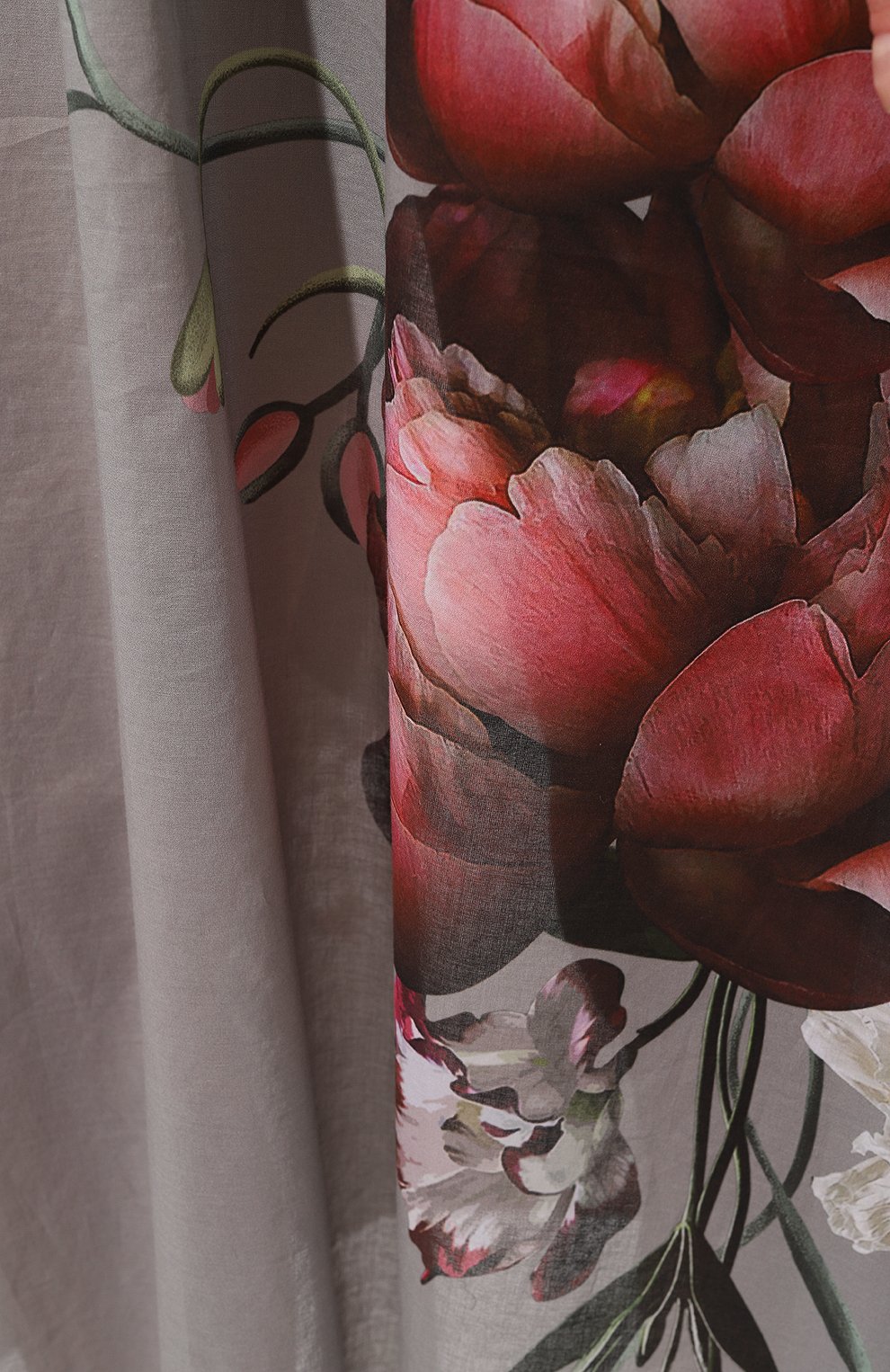 Хлопковая туника YANINA серого цвета по цене 73600 руб., арт. 0-2500, фото 5 Хлопковая туника YANINA, арт. 0-2500, фото 5