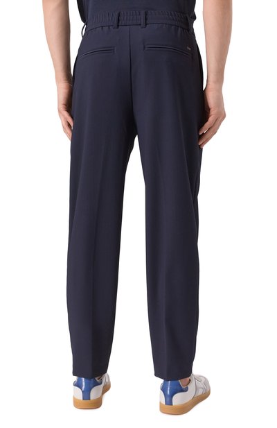 Брюки EMPORIO ARMANI темно-синего цвета по цене 28550 руб., арт. EM001508/AF14076, фото 4 Брюки EMPORIO ARMANI, арт. EM001508/AF14076, фото 4