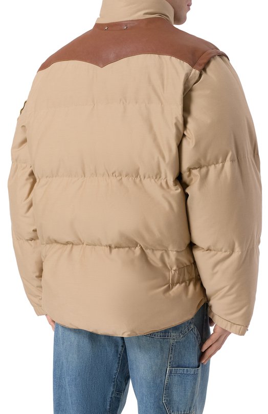 Пуховик Golden Goose Deluxe Brand GUP02346.P002092 Бежевый  GUP02346.P002092 Фото 4