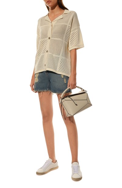 Джинсовые шорты ZADIG AND VOLTAIRE голубого цвета по цене 23650 руб., арт. WWBS00011, фото 2 Джинсовые шорты ZADIG AND VOLTAIRE, арт. WWBS00011, фото 2