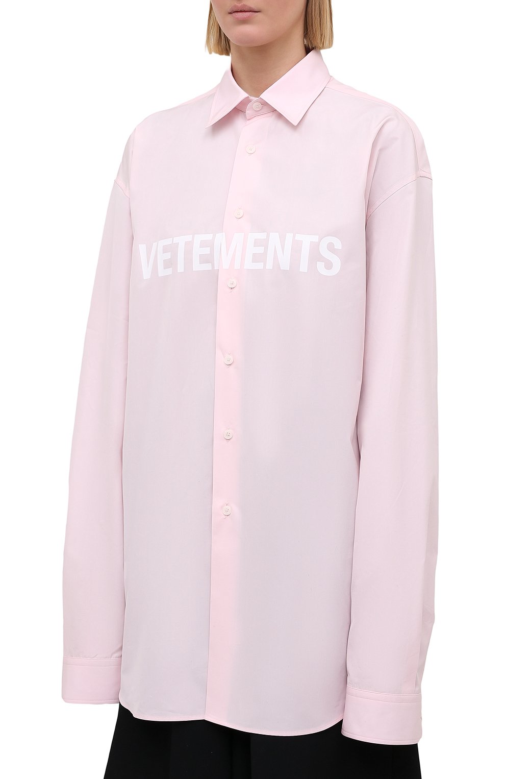 Хлопковая рубашка VETEMENTS, арт. UE51SH300P 1004/W, фото 3