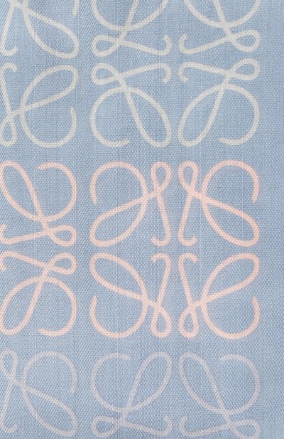 Шарф из шерсти и шелка LOEWE голубого цвета по цене 35200 руб., арт. F603253X01, фото 2 Шарф из шерсти и шелка LOEWE, арт. F603253X01, фото 2