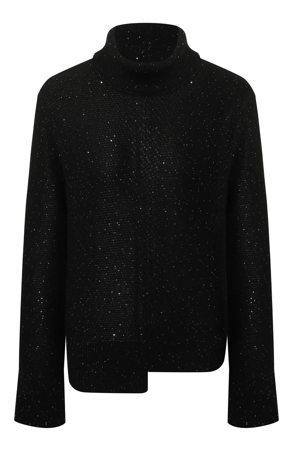 Кашемировый свитер AND THE BRAND черного цвета по цене 92120 руб., арт. W25-SW017-1001-900, фото 1 Кашемировый свитер AND THE BRAND, арт. W25-SW017-1001-900, фото 1